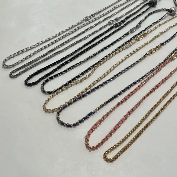 Unbranded adjustable chains: metal & faux leather + inserts available - Picture 6 of 13